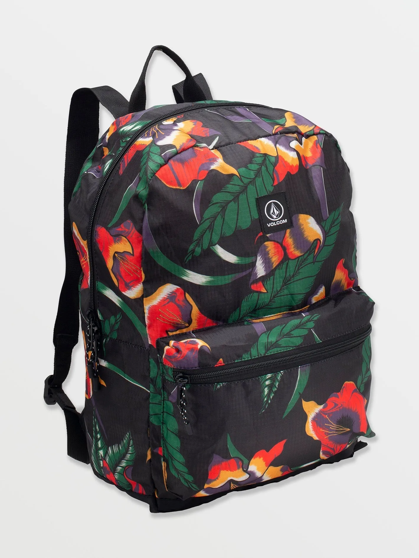 Bt Packable Backpack - Black Floral Print