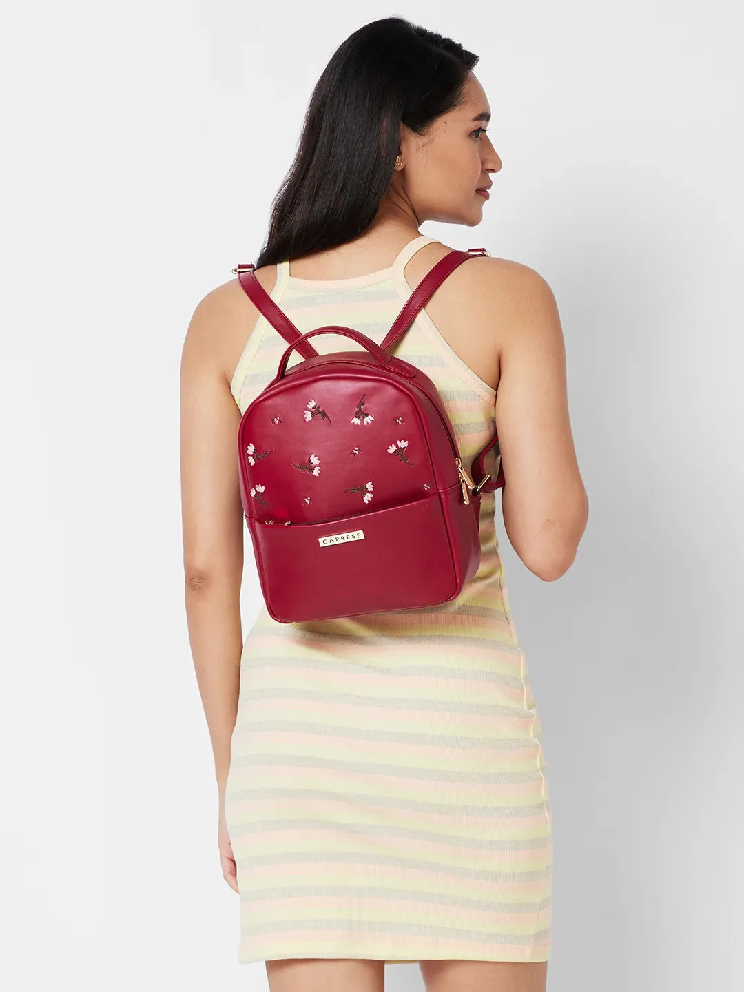 Caprese Dara Backpack Medium Maroon