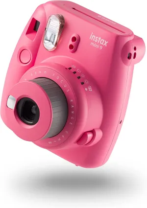 Fujifilm Instax Mini 9 Instant Film Camera with 10 Shots - Flamingo Pink