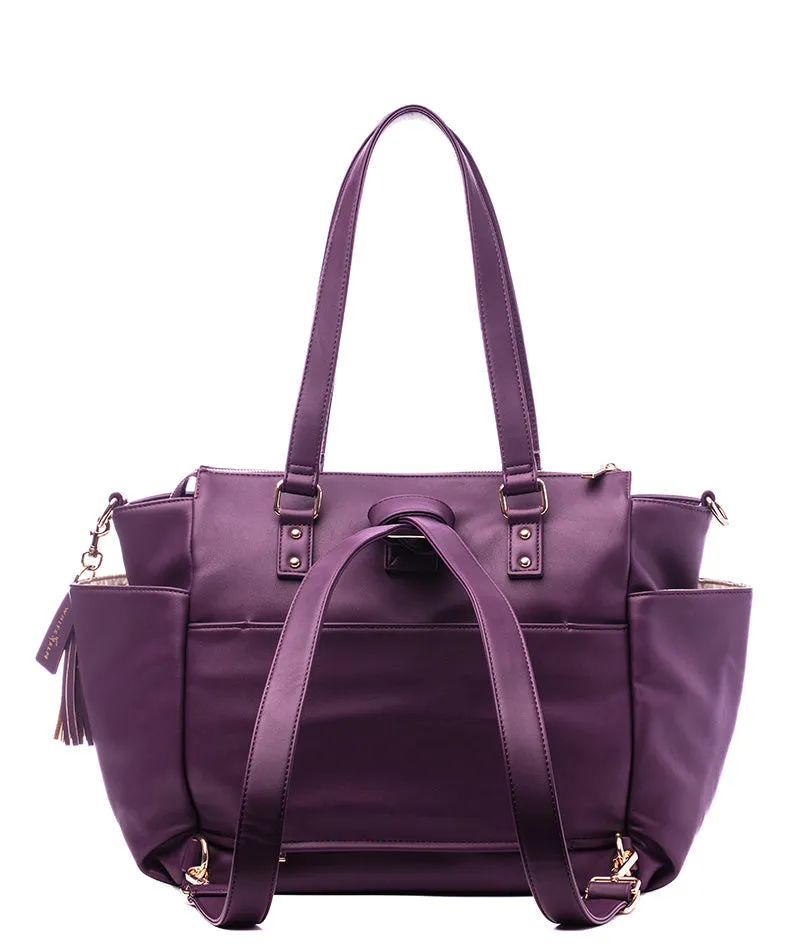 Gemini Convertible Backpack - Plum