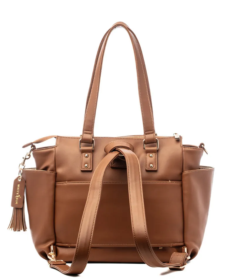 Gemini Mini Convertible Backpack - Caramel