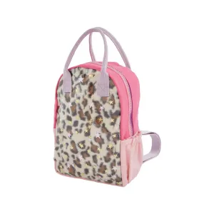 Mud Pie Girls Vinyl Leopard Backpack