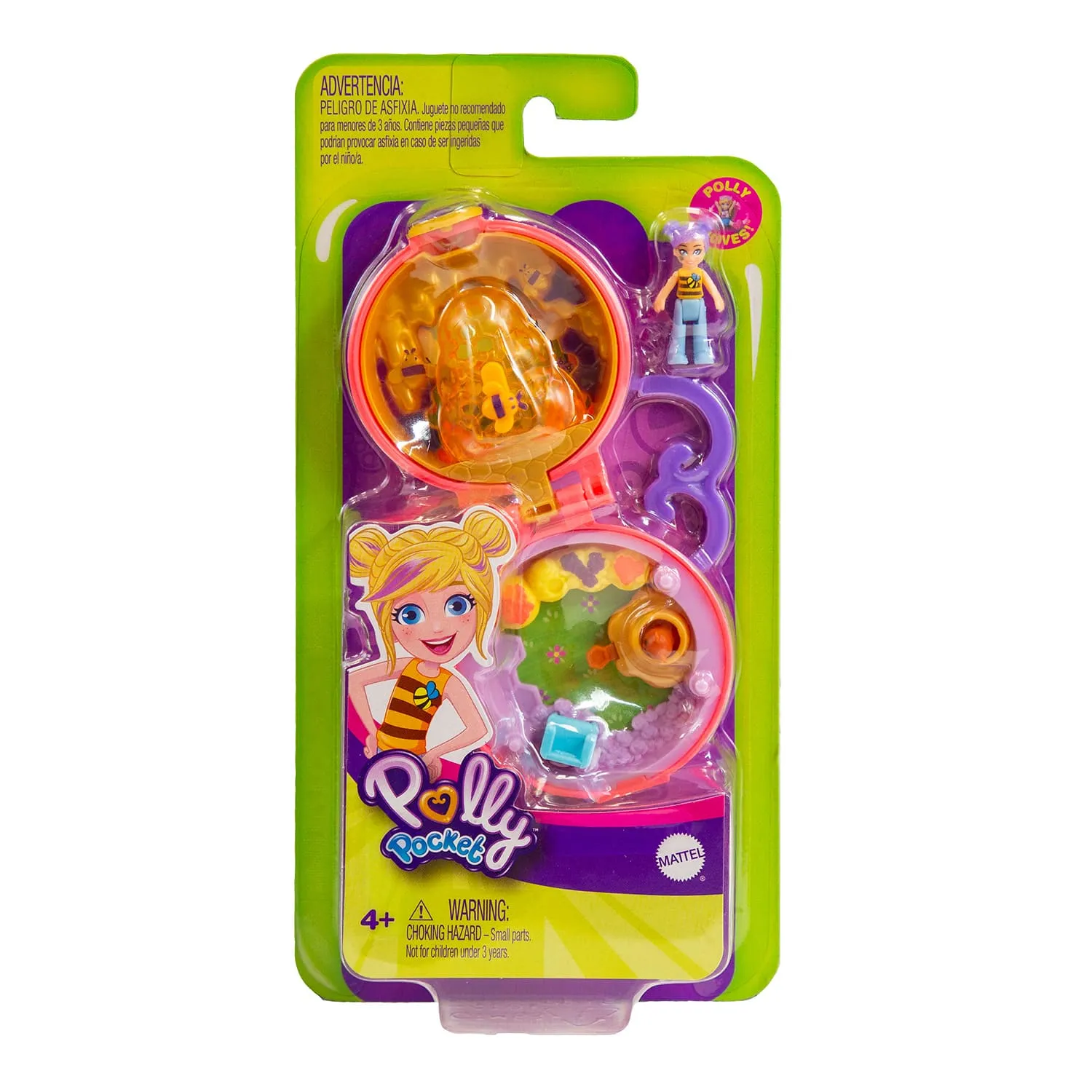 Polly Pocket Beehive Tiny Pocket Places Mini Compact