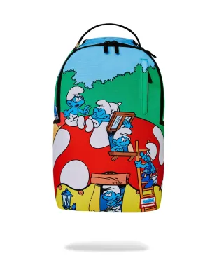 Sprayground Smurfs Mushroom Village Backpack B6429