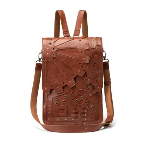 Vintage Backpack Steampunk Girls Rivet Travel Backsack